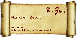 Winkler Zsolt névjegykártya